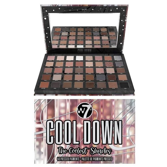 W7 Other - W7 Cool Down Pressed Pigment Palette - 40 High Impact Cool Tone Colors